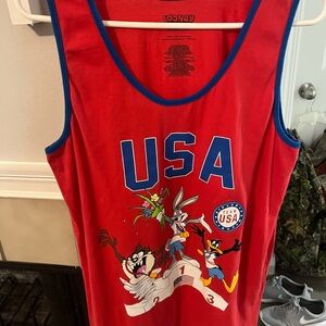 Warner Bros. Red and Blue Looney Tunes Tank Large
